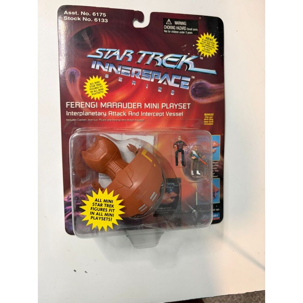 1995 Playmates Star trek Innerspace Ferengi Marauder Mini Playset NEW